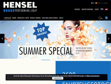 Tablet Screenshot of hensel.eu