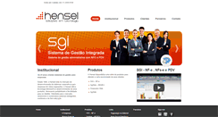 Desktop Screenshot of hensel.com.br
