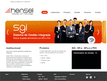 Tablet Screenshot of hensel.com.br